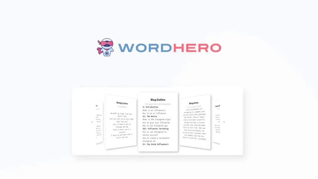 Wordhero Lifetime Deal